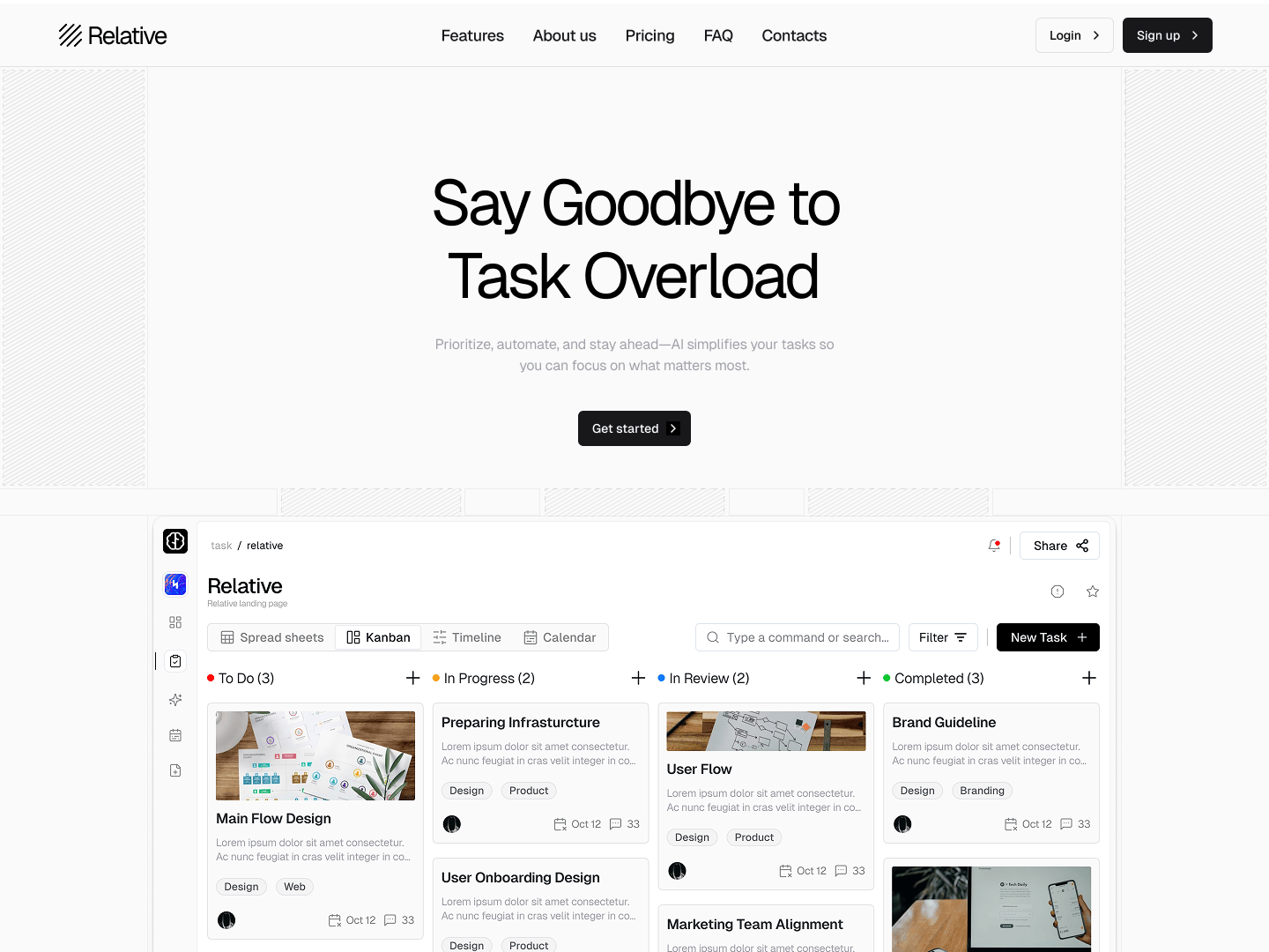 Relative Astro theme for indie founders and portfolios